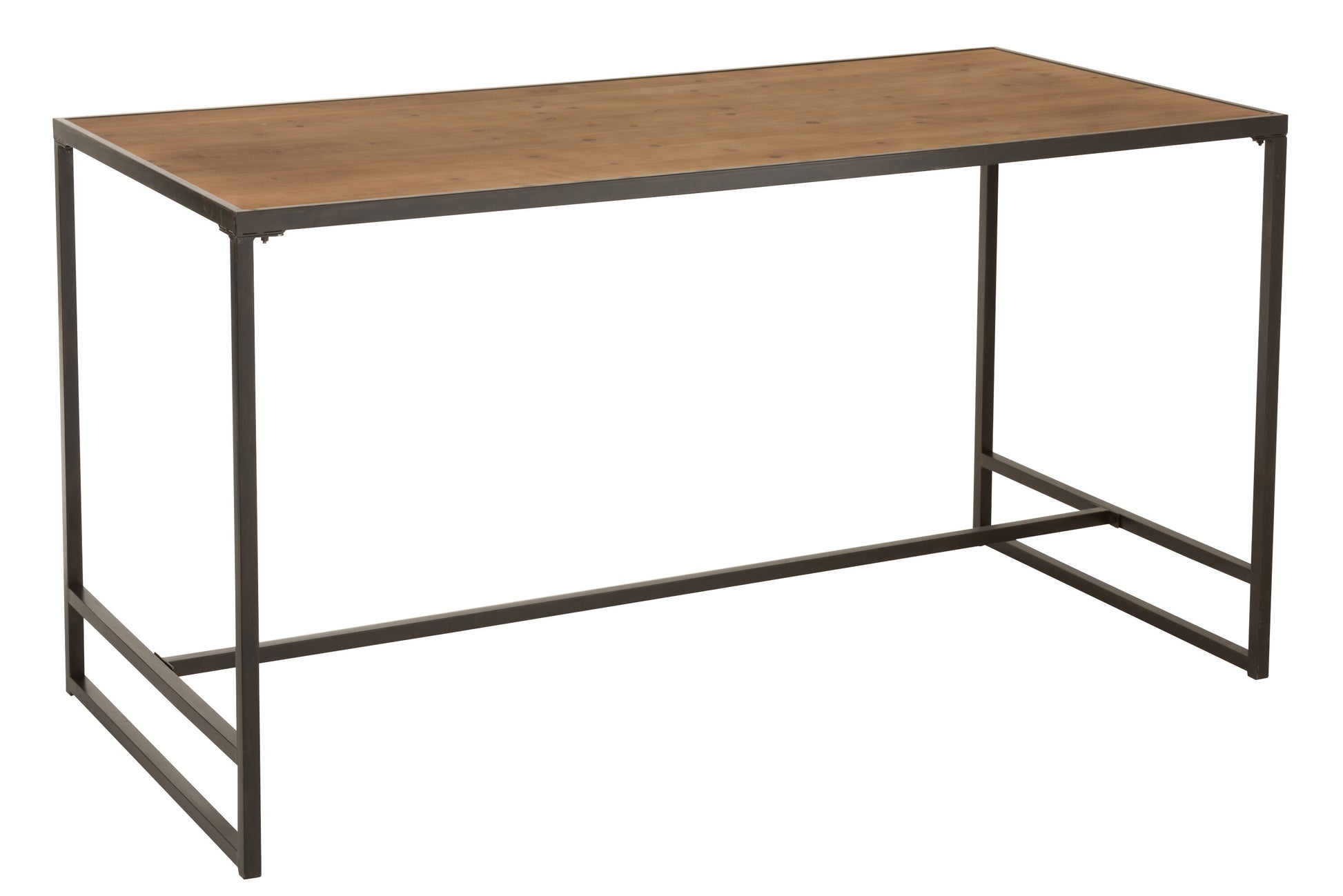 BAR TABLE RECTANGLE WOOD/METAL BLACK/BROWN