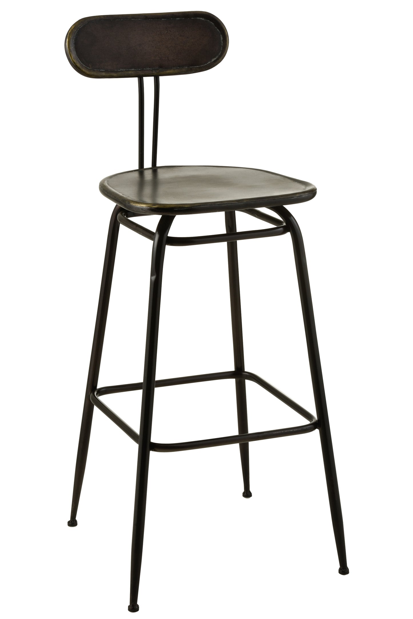 BAR CHAIR INDUSTRIAL METAL BLACK