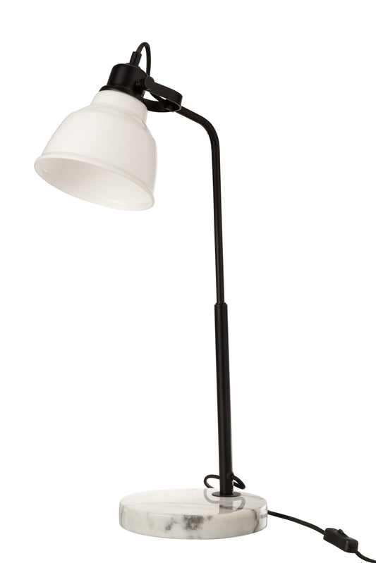 TABLE LAMP MAGALI STEEL/GLASS WHITE