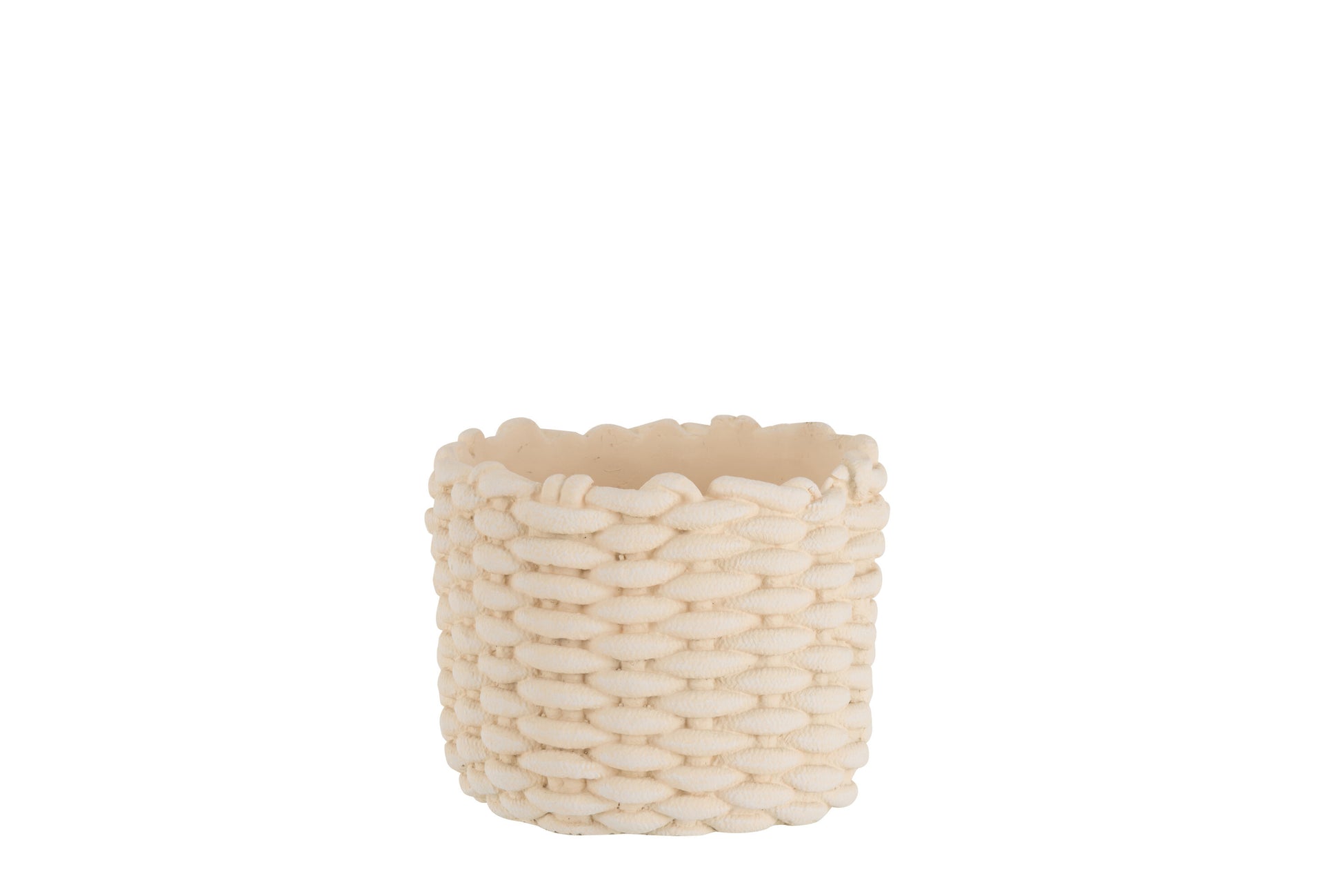 FLOWERPOT ROPE IMITATION CEMENT BEIGE MEDIUM