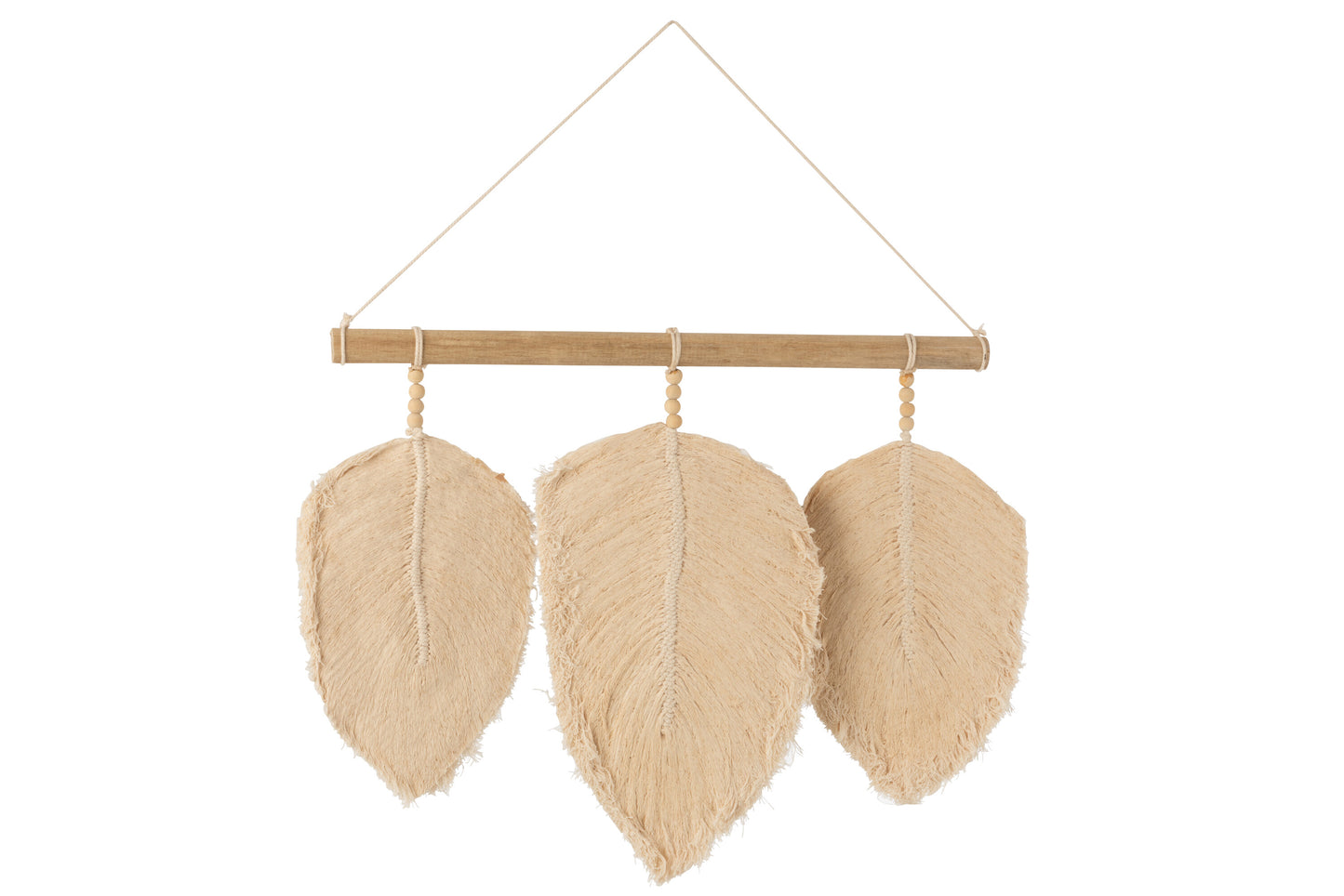 HANGER FEATHERS 3 COTTON BEIGE