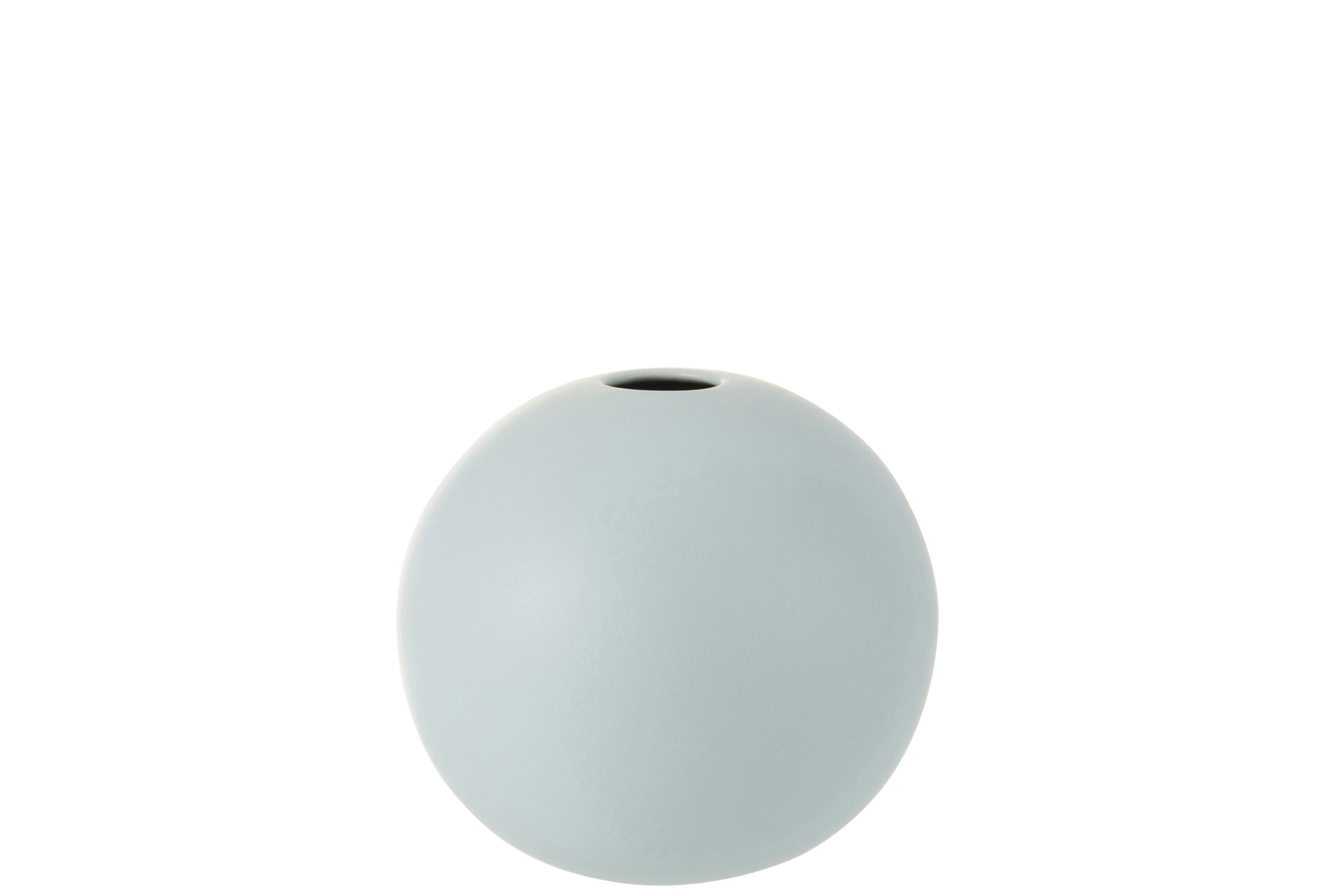 VASE BALL CERAMIC PASTEL BLUE MEDIUM