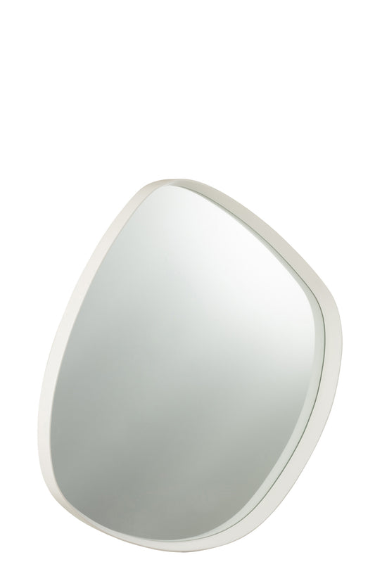 MIRROR GILES MDF/GLASS WHITE LARGE