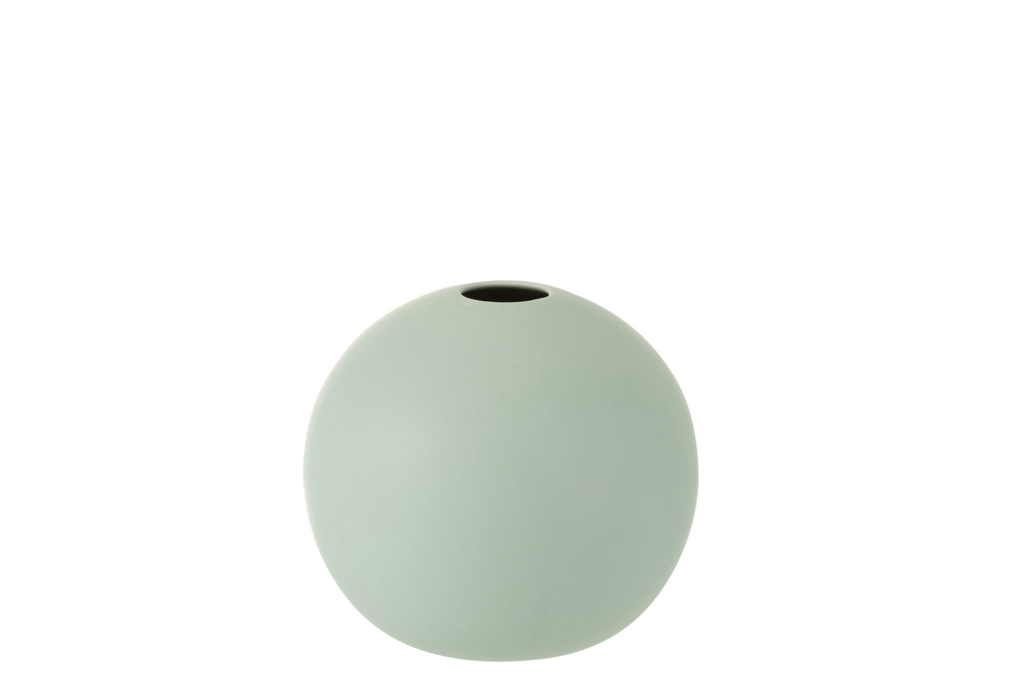 VASE BALL CERAMIC PASTEL GREEN MEDIUM