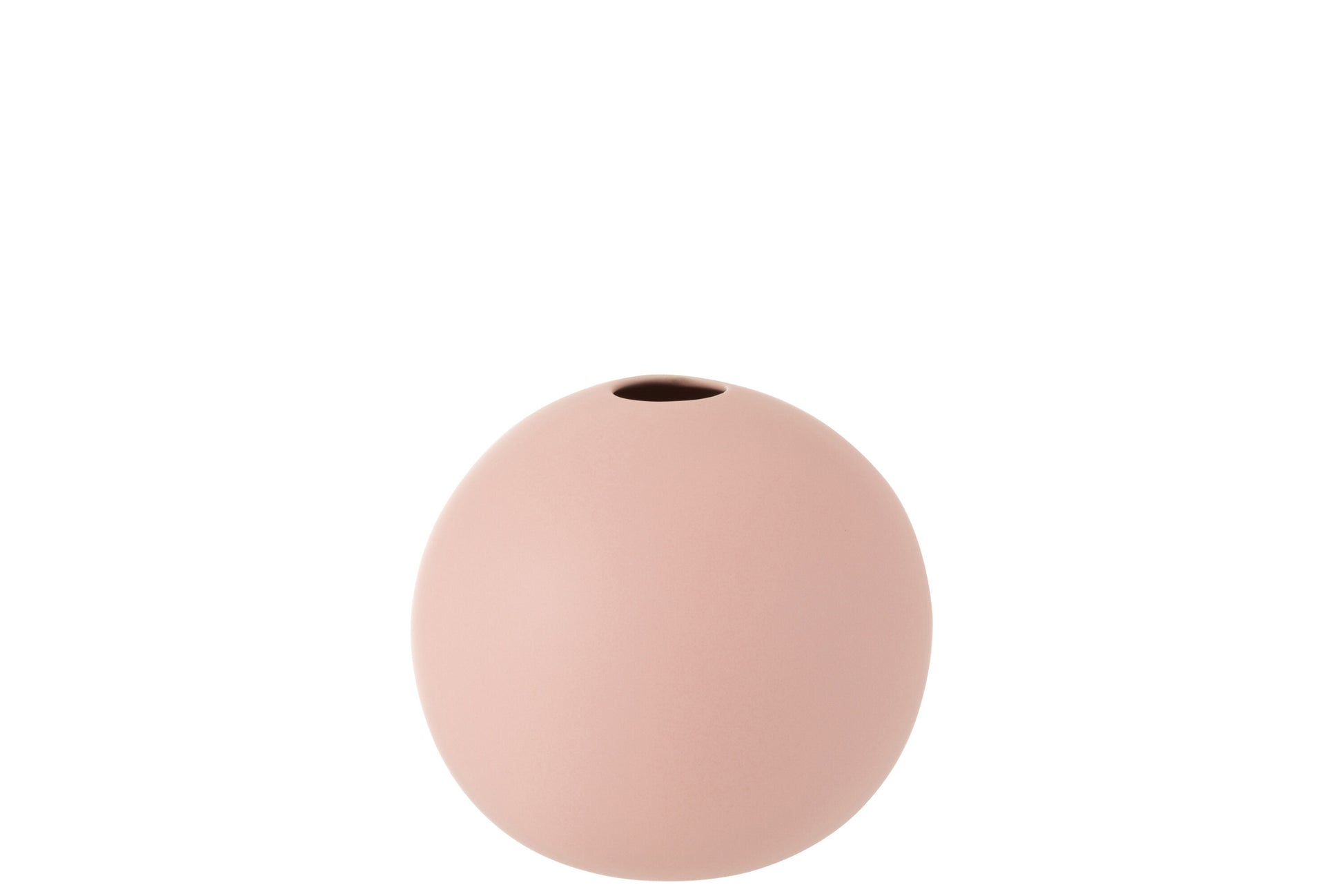 VASE BALL CERAMIC PASTEL PINK MEDIUM