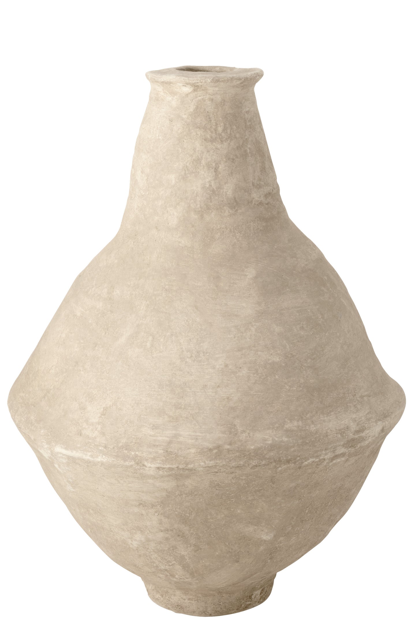 VASE EXTRA-LARGE CHAD PAPIER MACHE WHITE