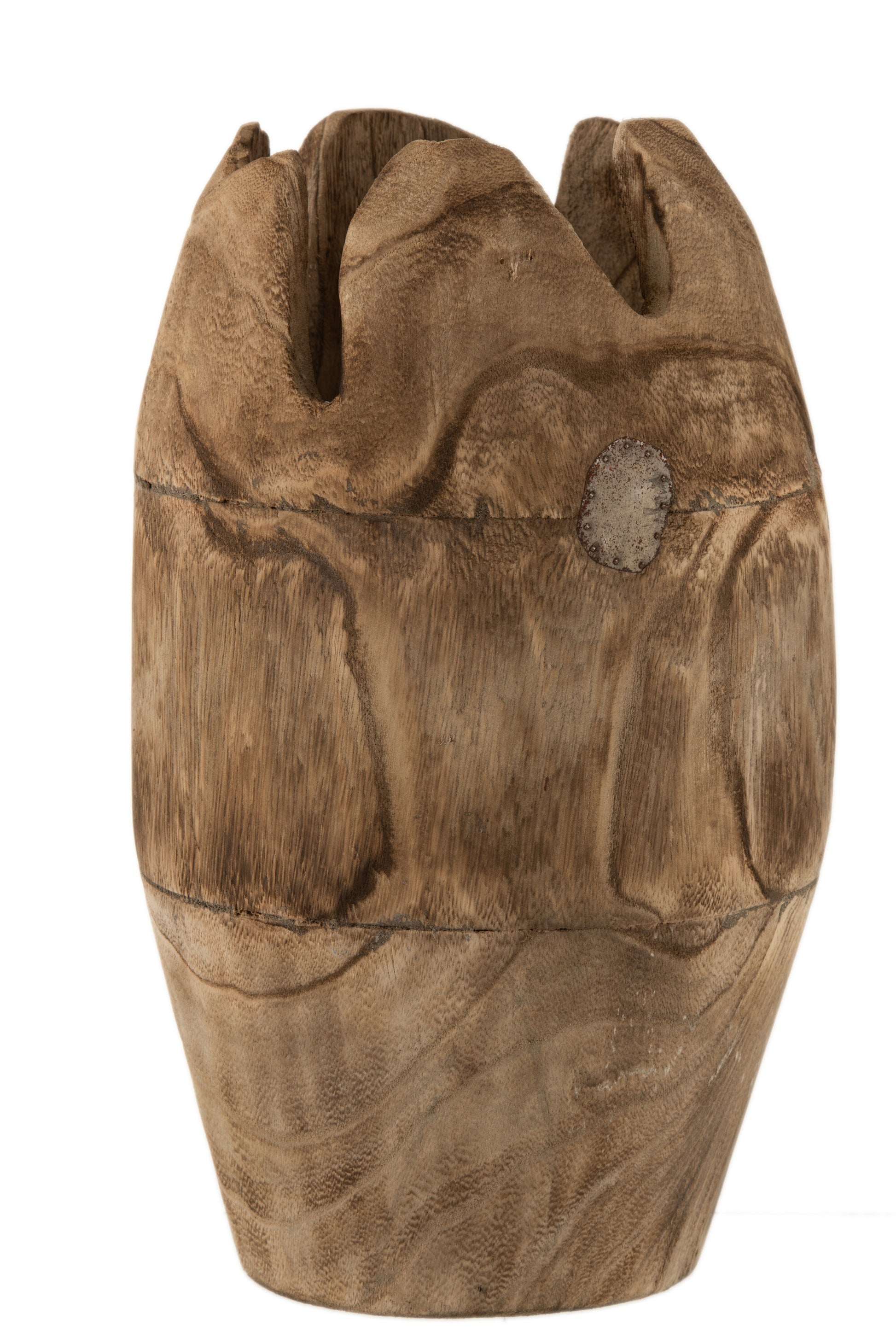 VASE IRREGULAR WOOD NATURAL MEDIUM