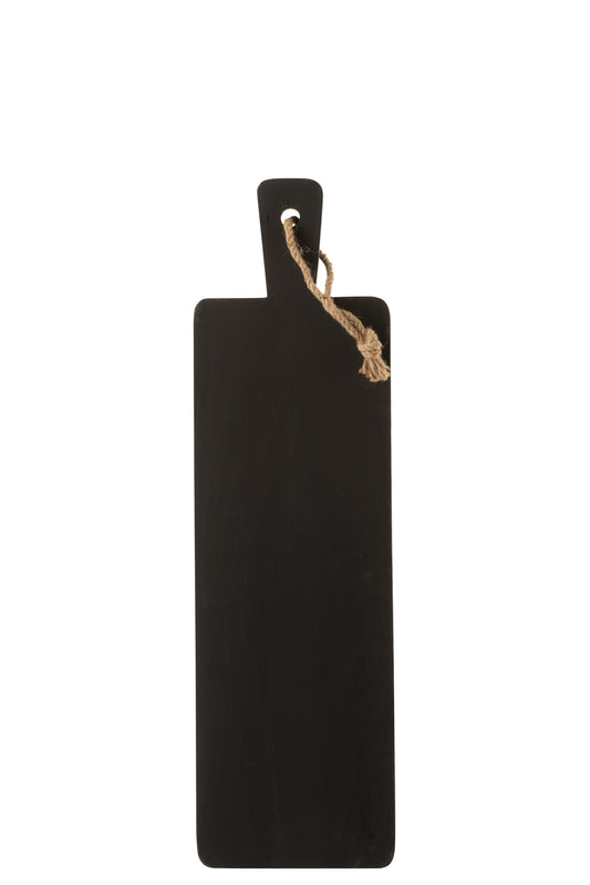 CUTTING BOARD LORA RUBBER WOOD BLACK LARGE