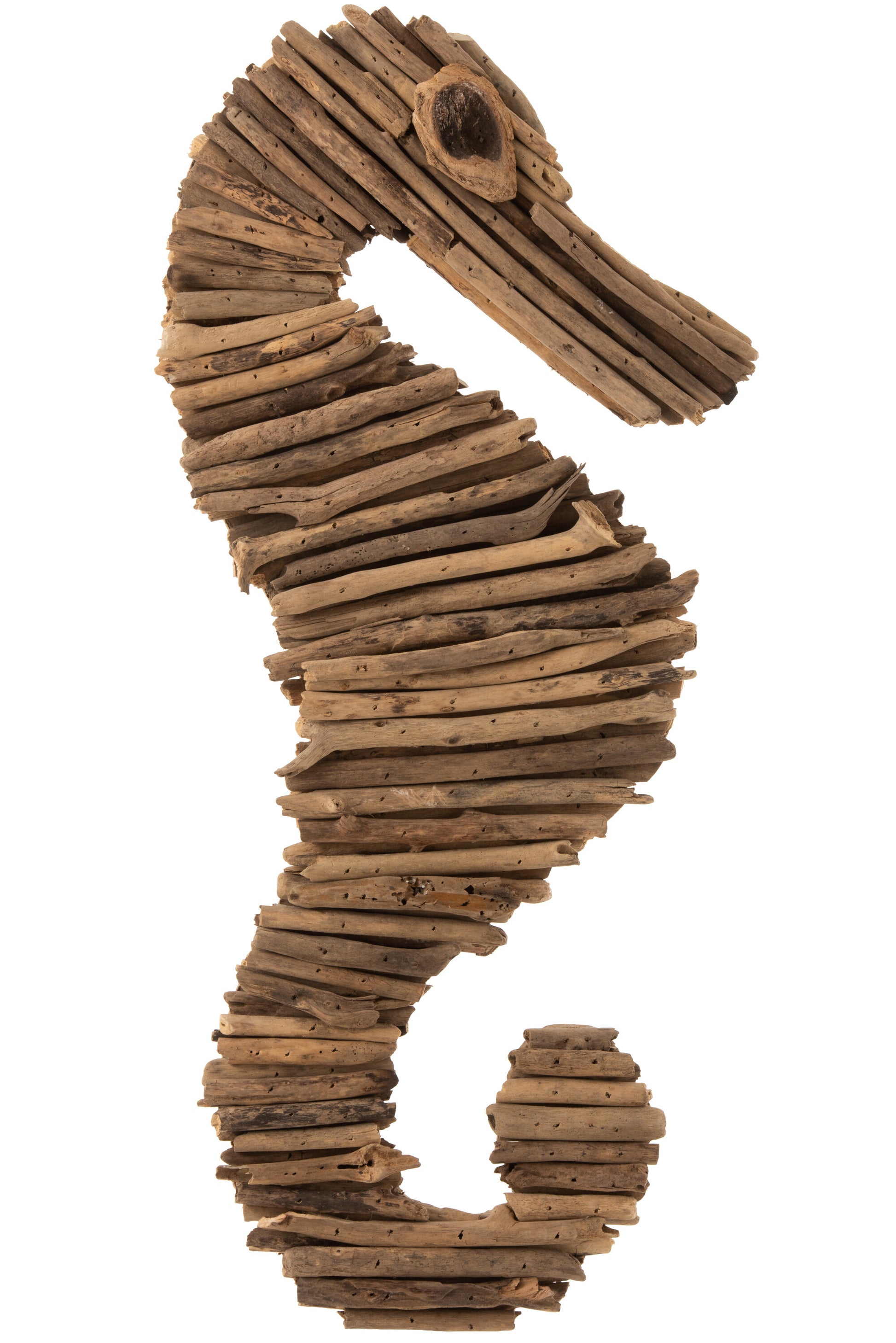 SEAHORSE WALL DECO DRIFTWOOD NATURAL