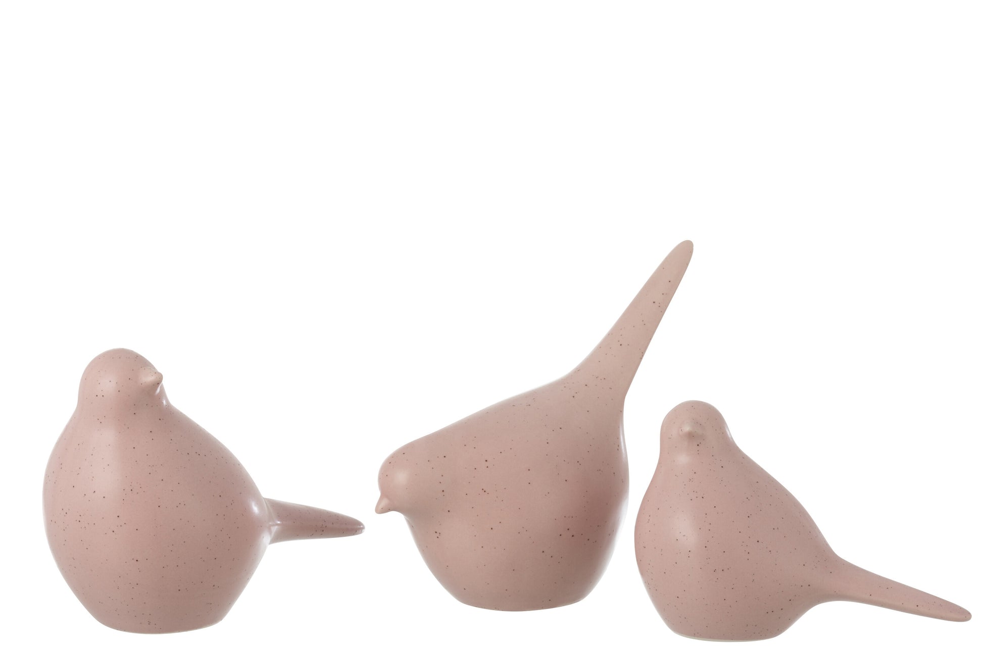 SET 3 BIRD PORCELAIN BEIGE