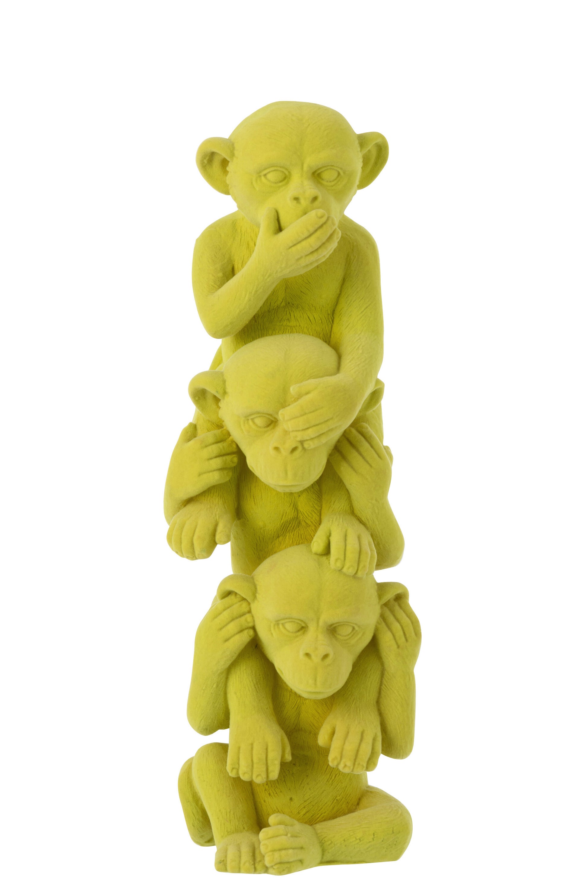 APE SEE/HEAR/SPEAK NO EVIL POLY YELLOW