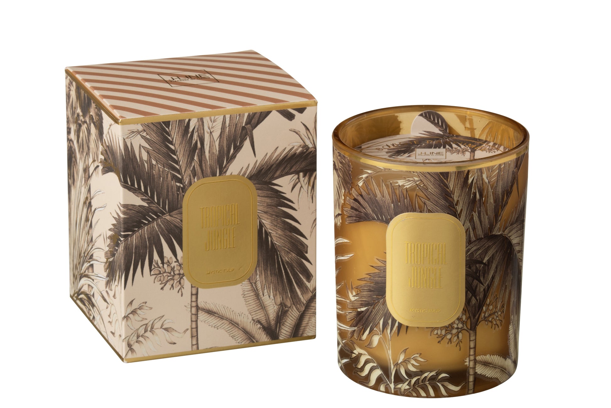 SCENTED CANDLE TROPICAL JUNGLE OCHRE LARGE 70U