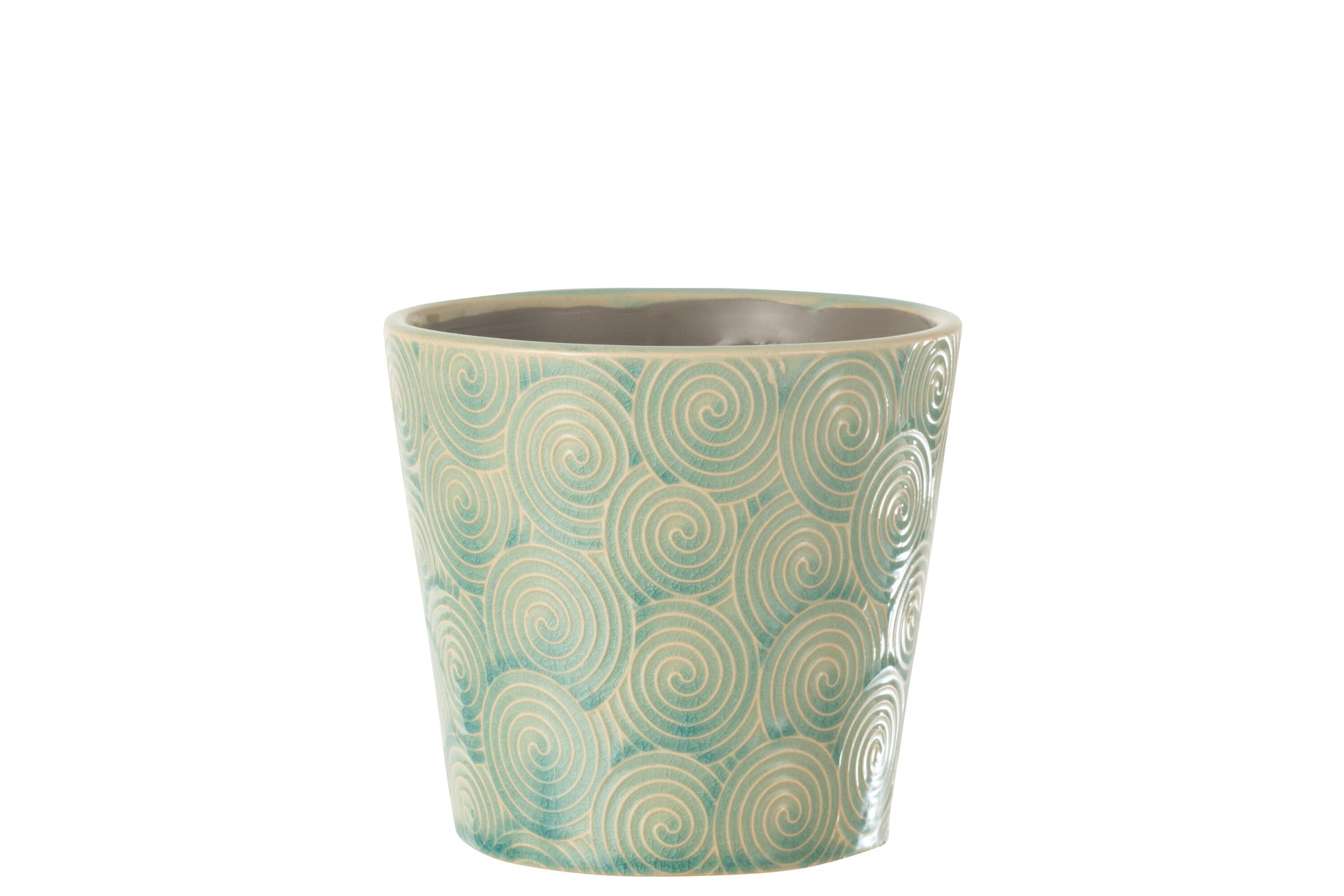 FLOWERPOT SEA CERAMIC TURQUOISE MEDIUM