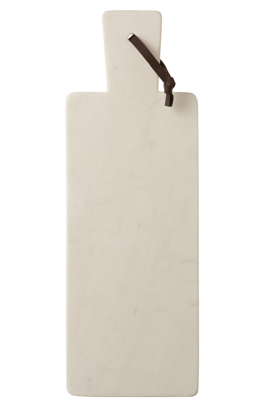 PLANK RECTANGLE MARBLE WHITE LARGE