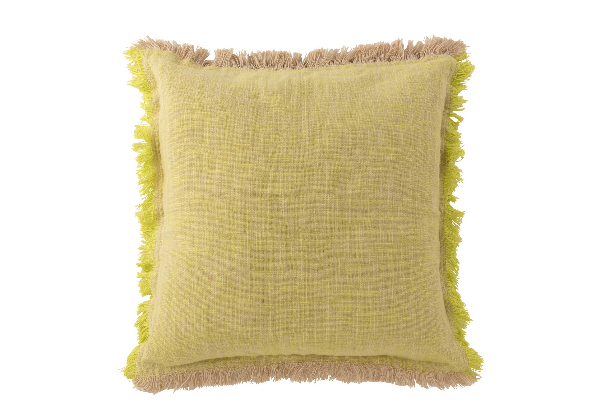 CUSHION IBIZA COTTON YELLOW/BEIGE