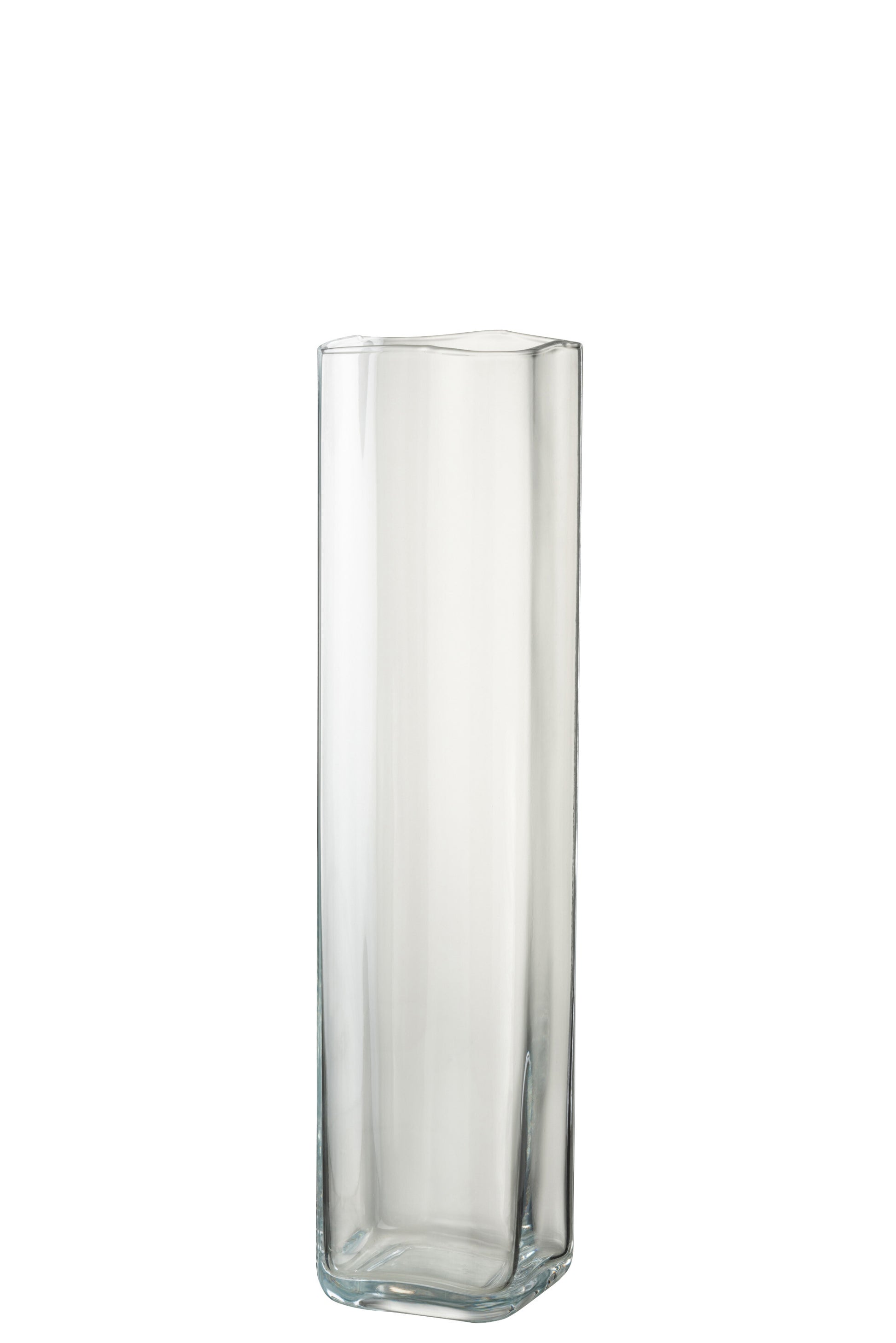 VASE RIGHT SQUARE TRANSPARENT LARGE