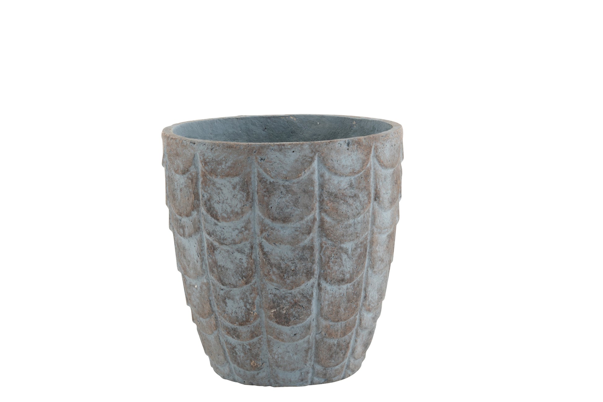 FLOWERPOT SCALES CERAMIC BLUE/GREY SMALL