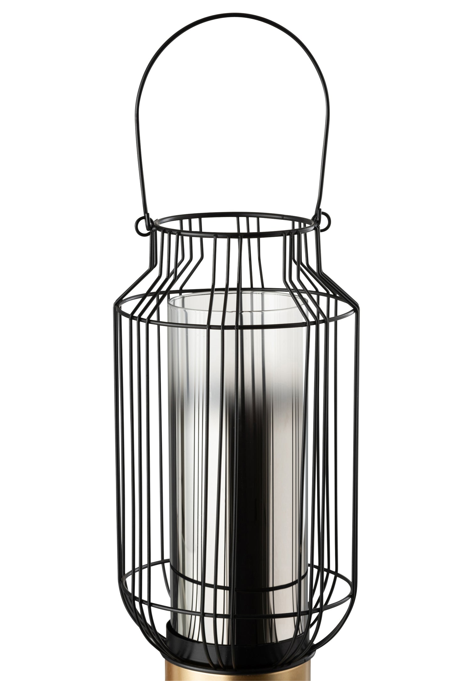 HURRICANE LANTERN METAL/GLASS BLACK