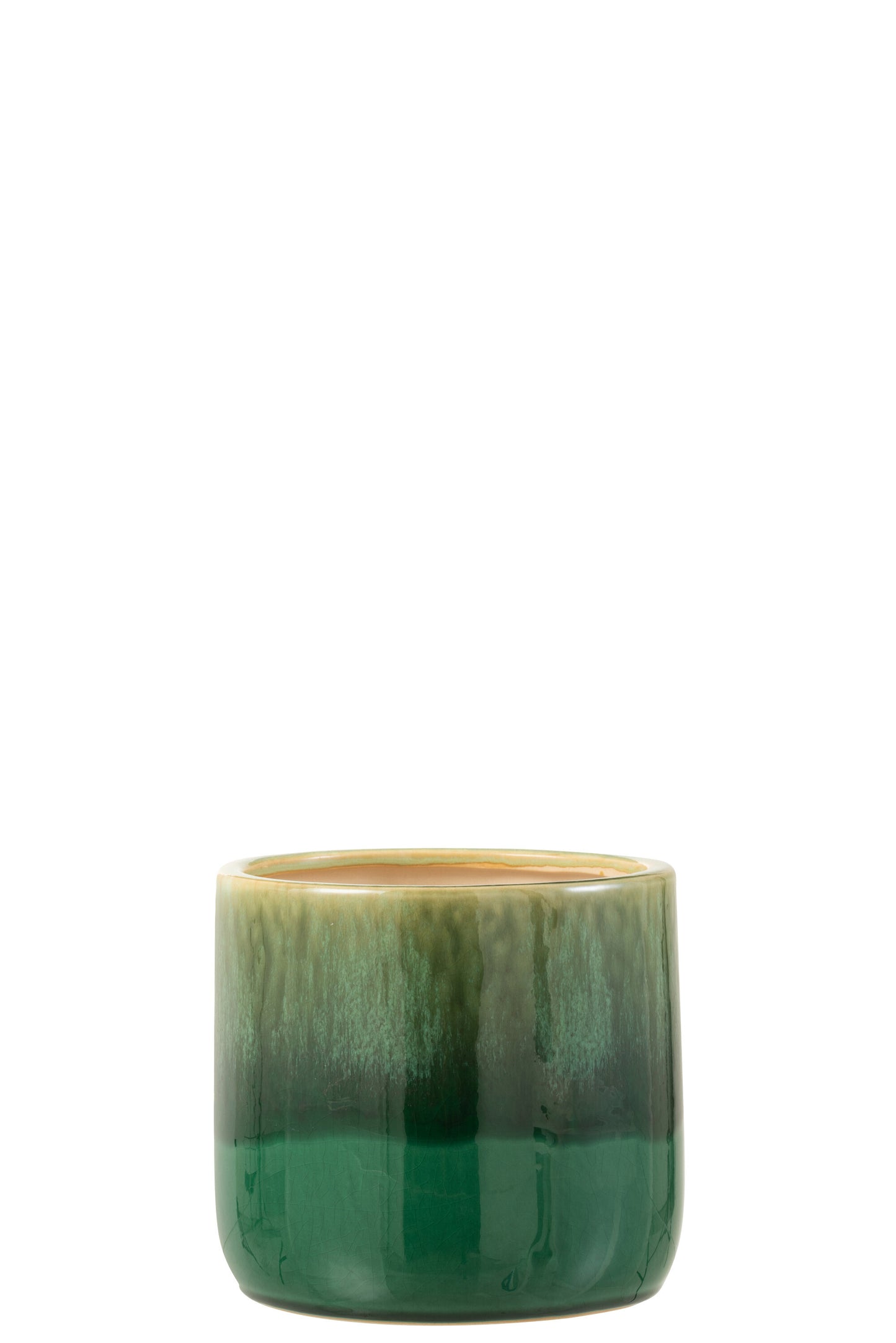 FLOWERPOT ELISE CERAMIC GREEN LARGE