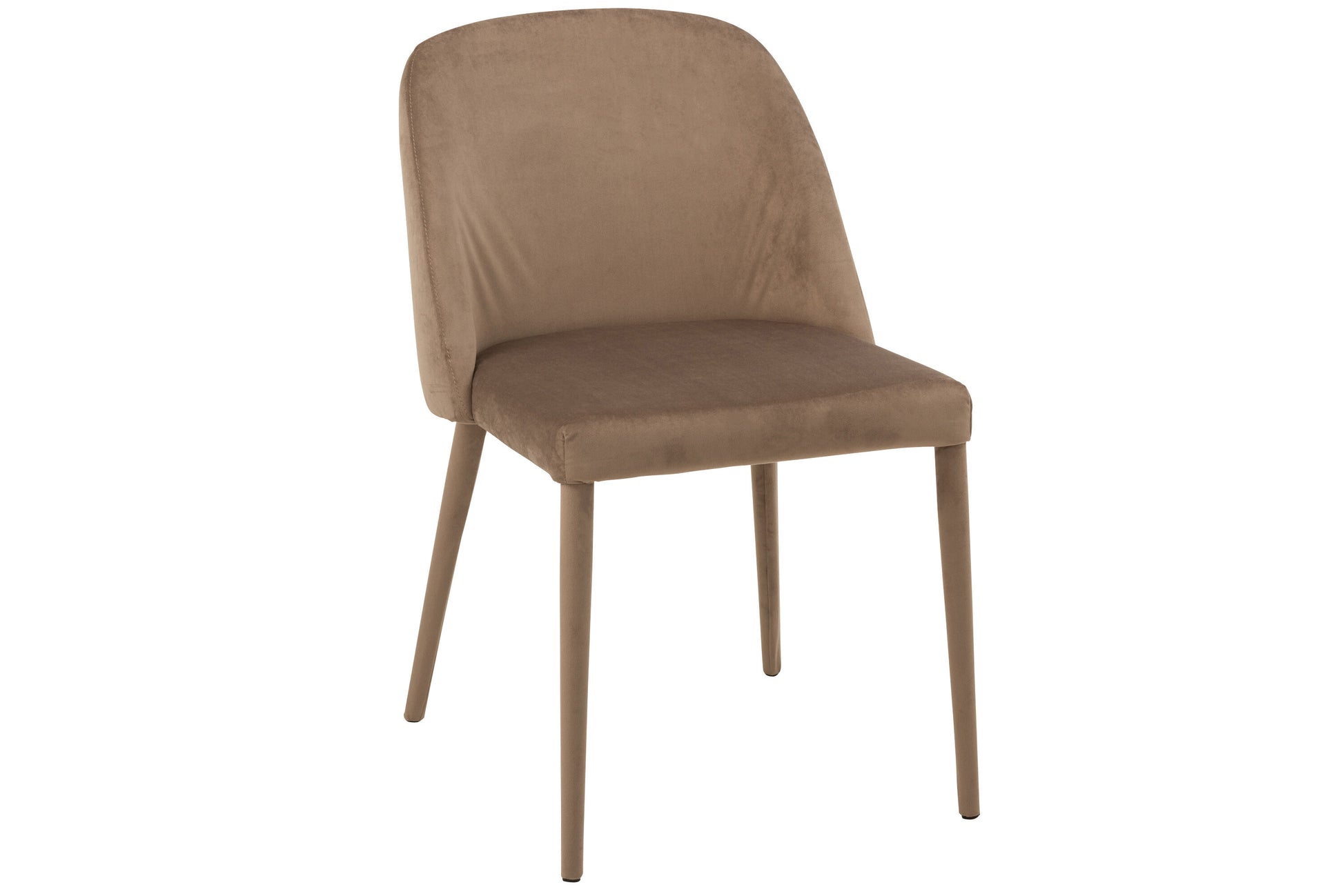 CHAIR CHARLOTTE TEXTILE/METAL BROWN