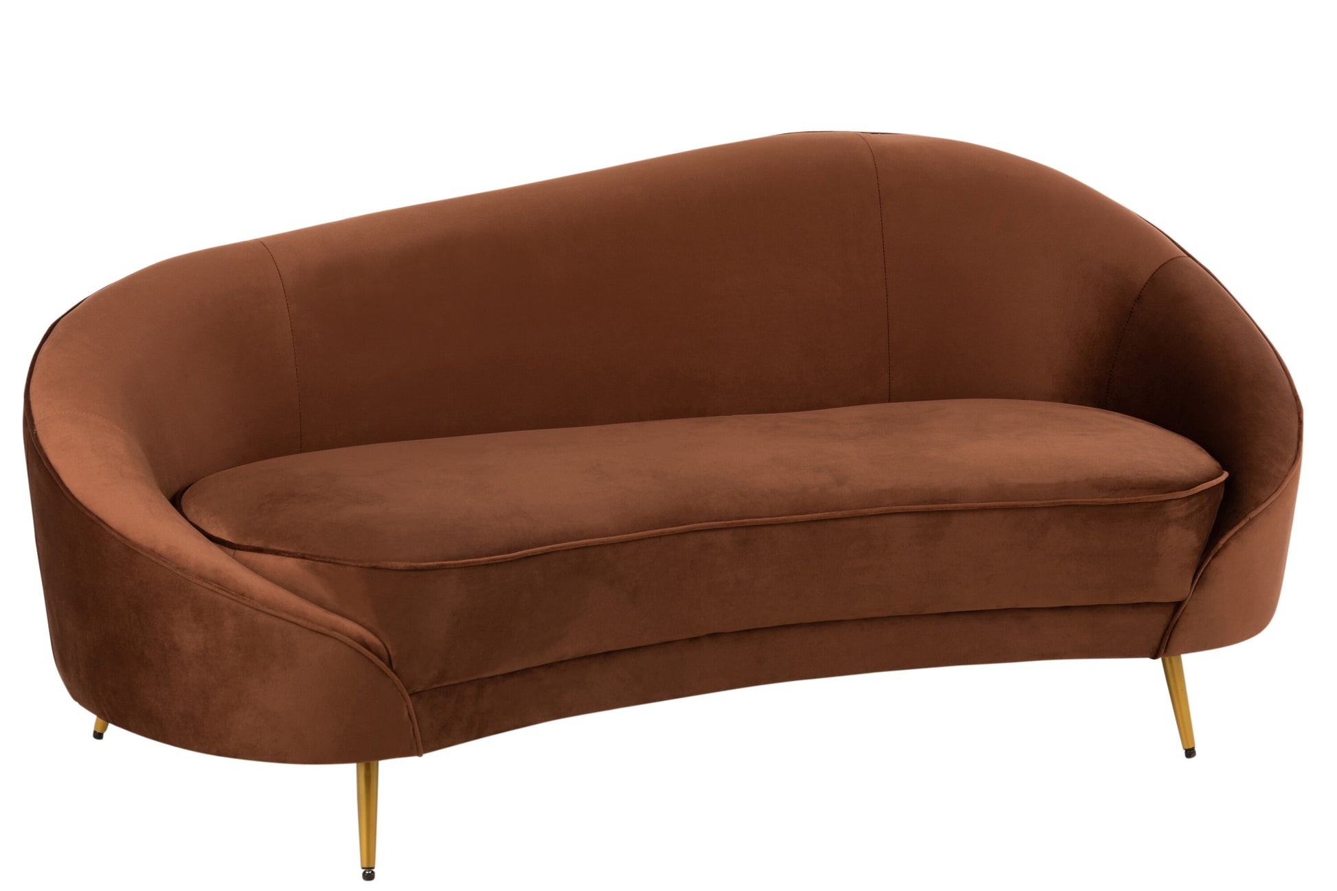 SOFA ELISABETH TEXTILE/METAL BROWN