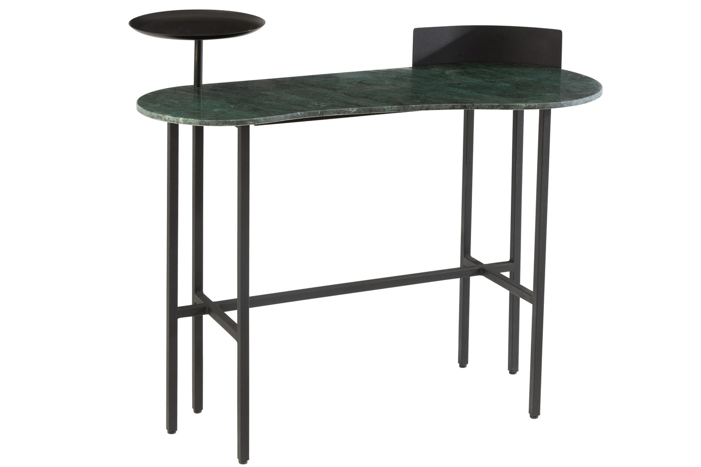 CONSOLE MARBLE/IRON GREEN/BLACK