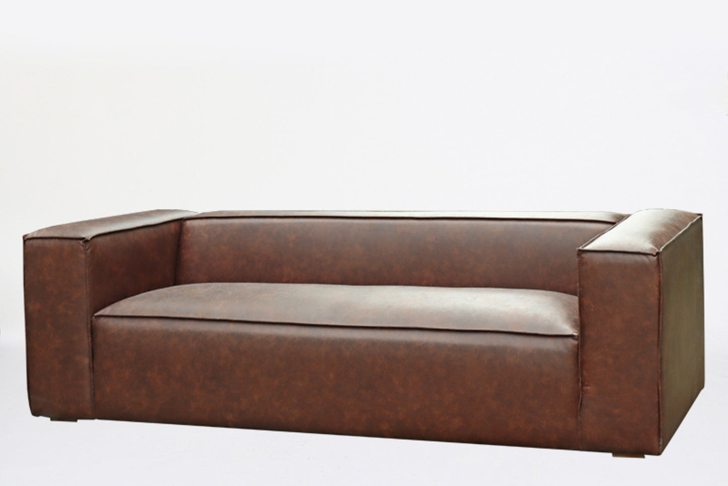 COUCH 3SEAT MODERN DARK BROWN