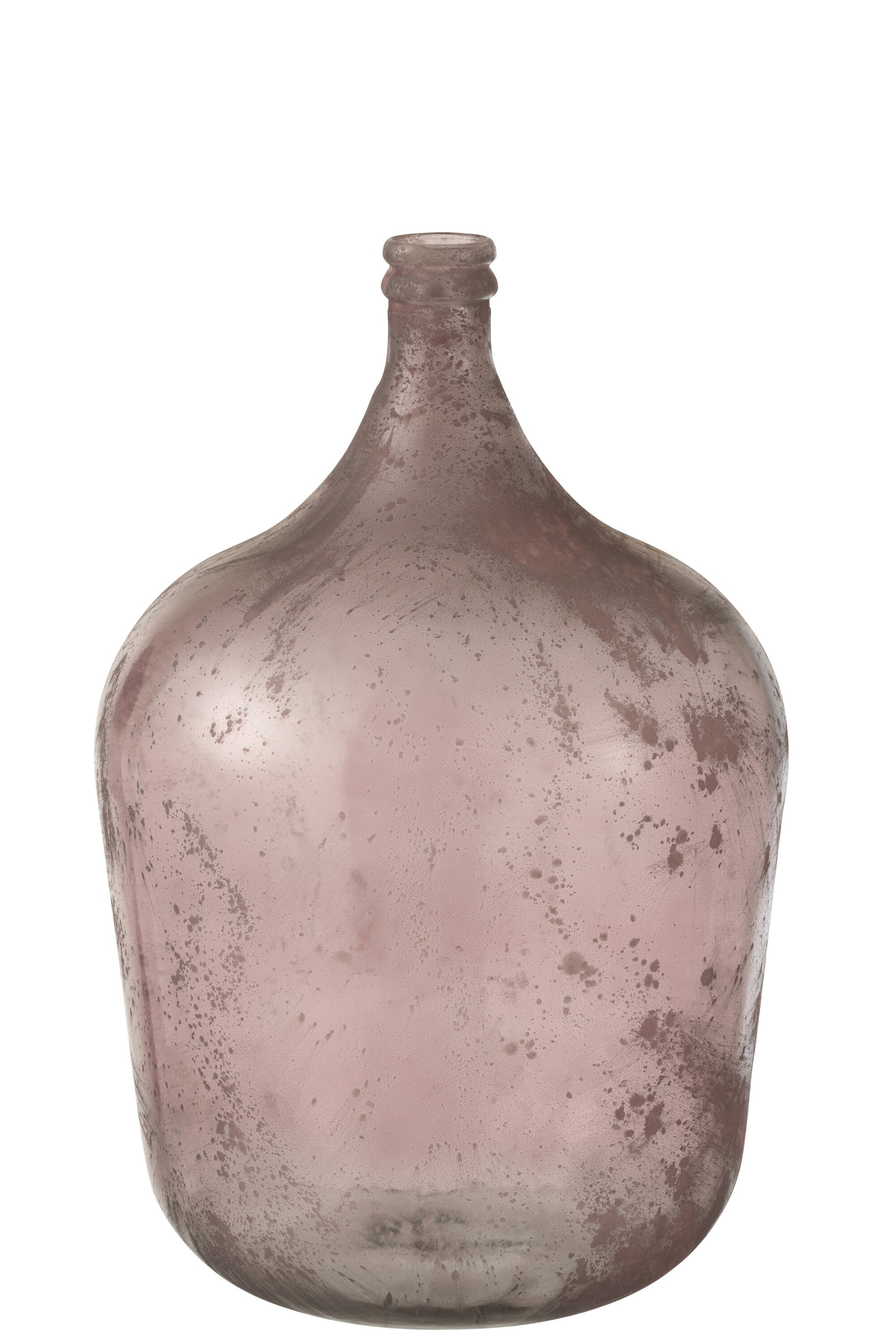 VASE CARAFE GLASS ANTIQUE PINK