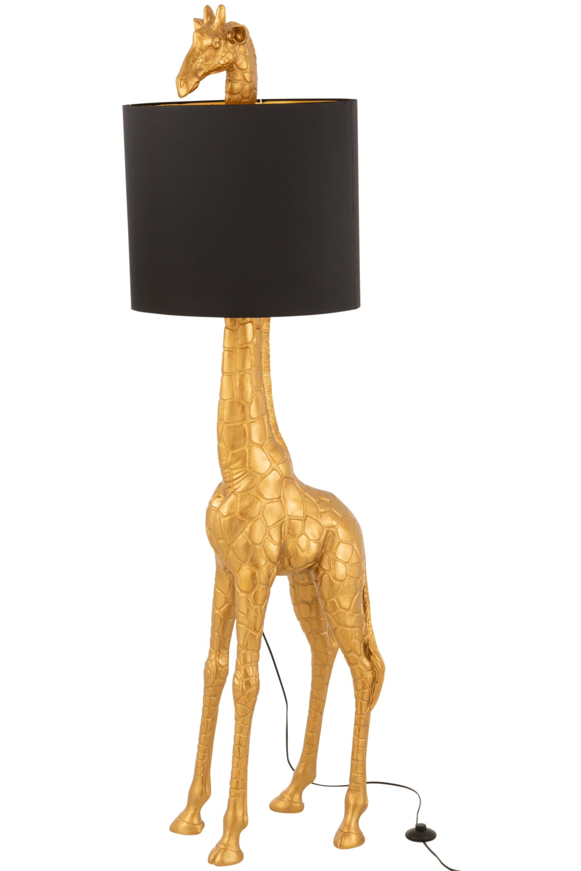 LAMP GIRAFFE POLY GOLD