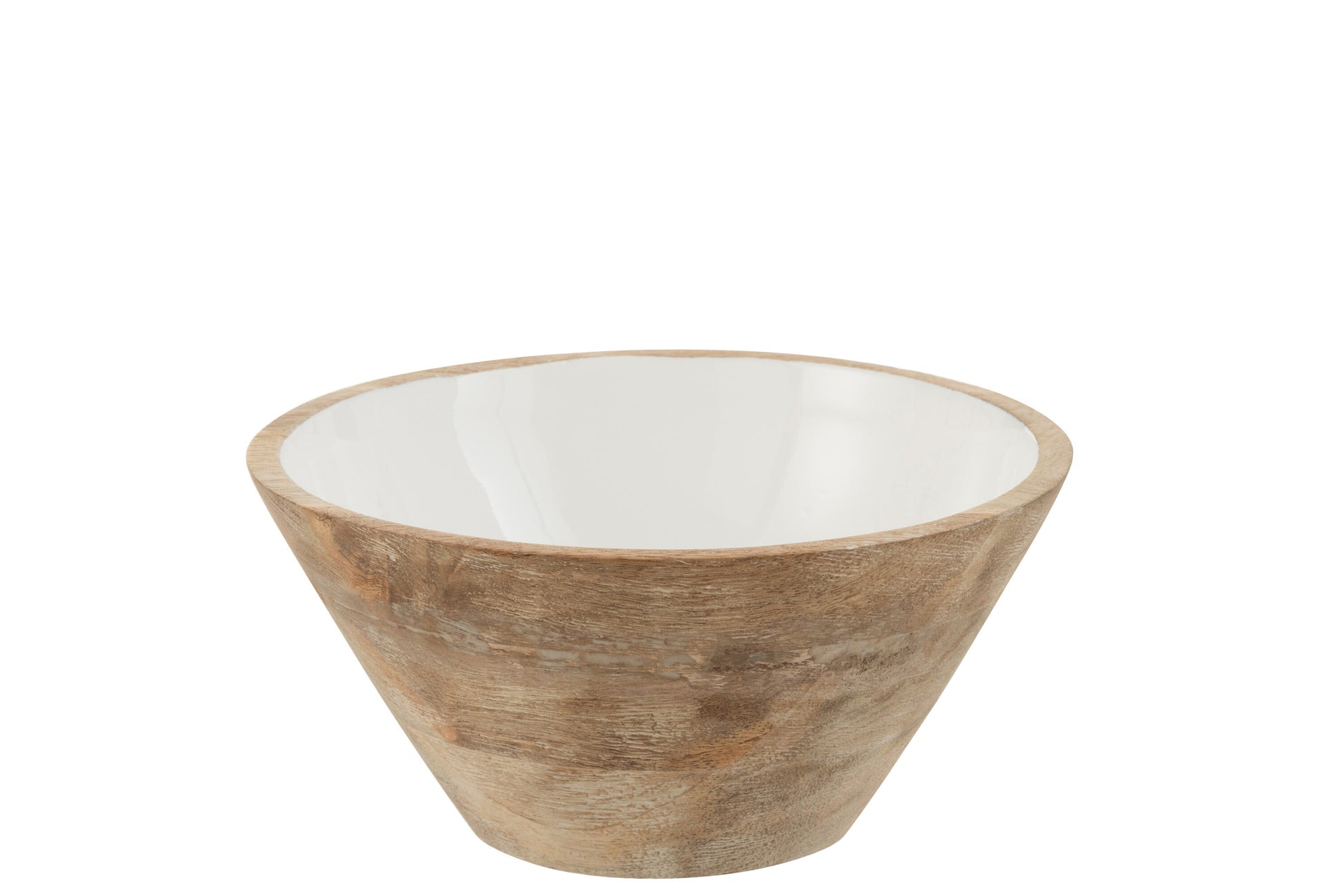 BOWL MANGO WOOD WHITE MEDIUM