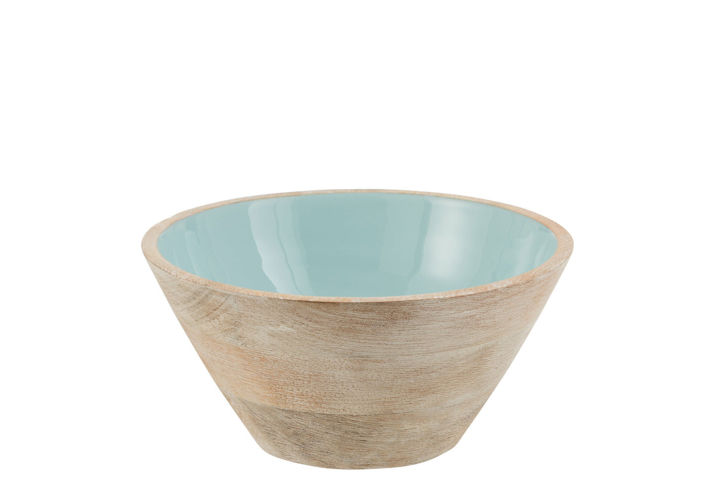 BOWL MANGO WOOD PASTEL BLUE MEDIUM