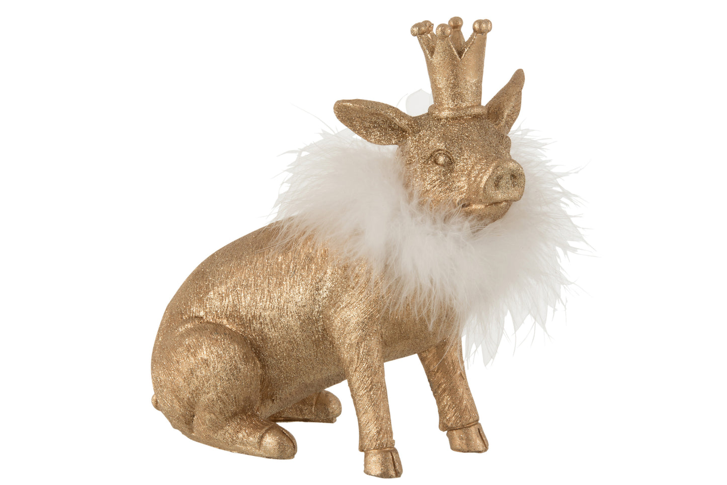 PIG CROWN PORZ GOLD LARGE