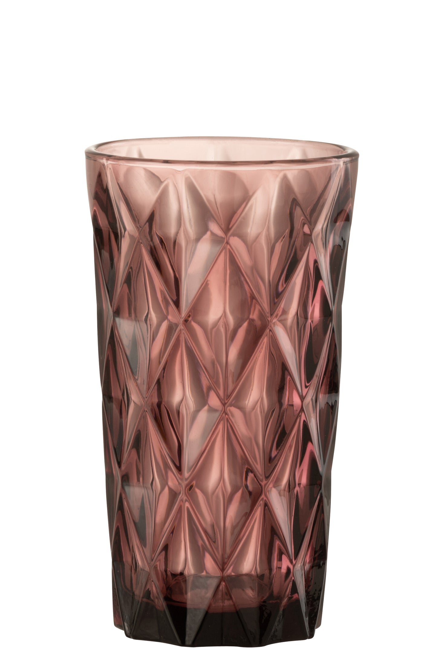 LONG DRINKING GLASS MONA GLASS DARK PINK