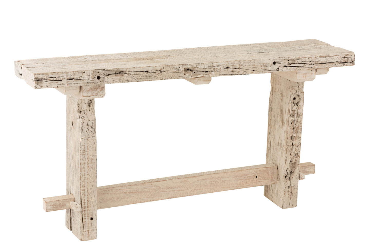 CONSOLE BRUT RECYCLED WOOD WHITE WASH