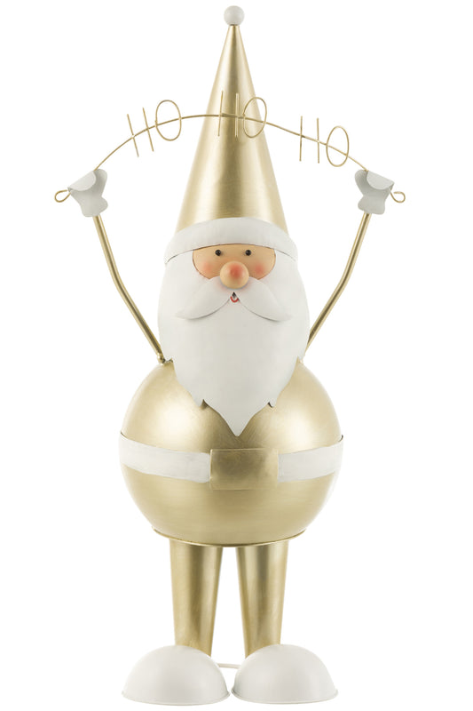 SANTA CLAUS HOHOHO METAL CHAMPAGNE