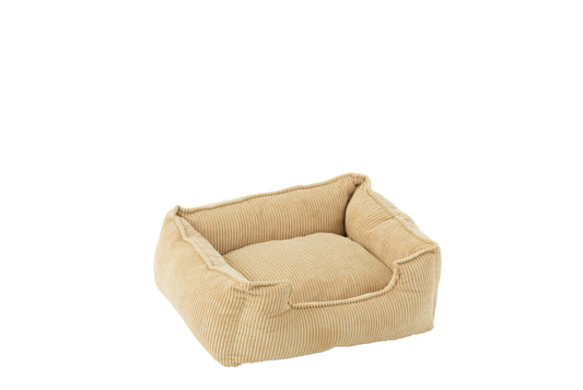 DOG BED/CAT CORDUROY LABRADOR BEIGE SMALL