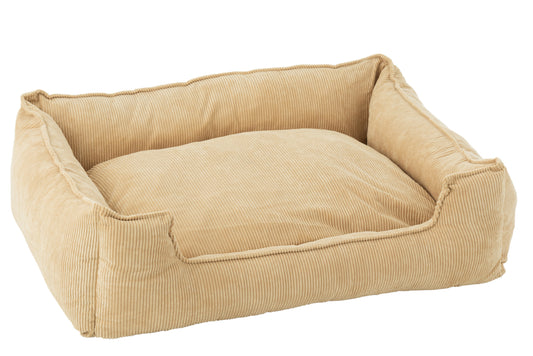 DOG BED CORDUROY LABRADOR BEIGE EXTRA LARGE