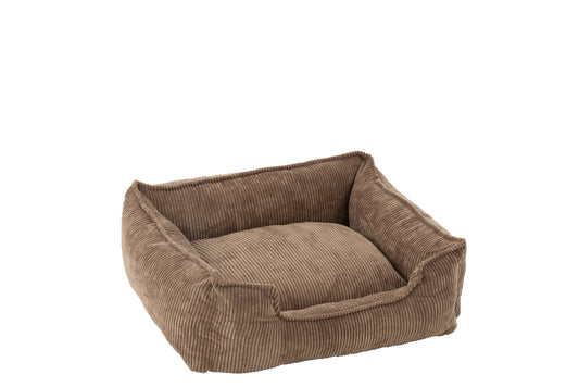 DOG BED CORDUROY BROWN MEDIUM