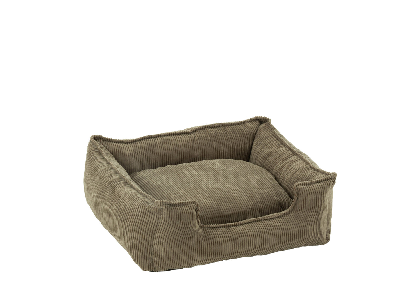 DOG BED CORDUROY KHAKI GREEN MEDIUM