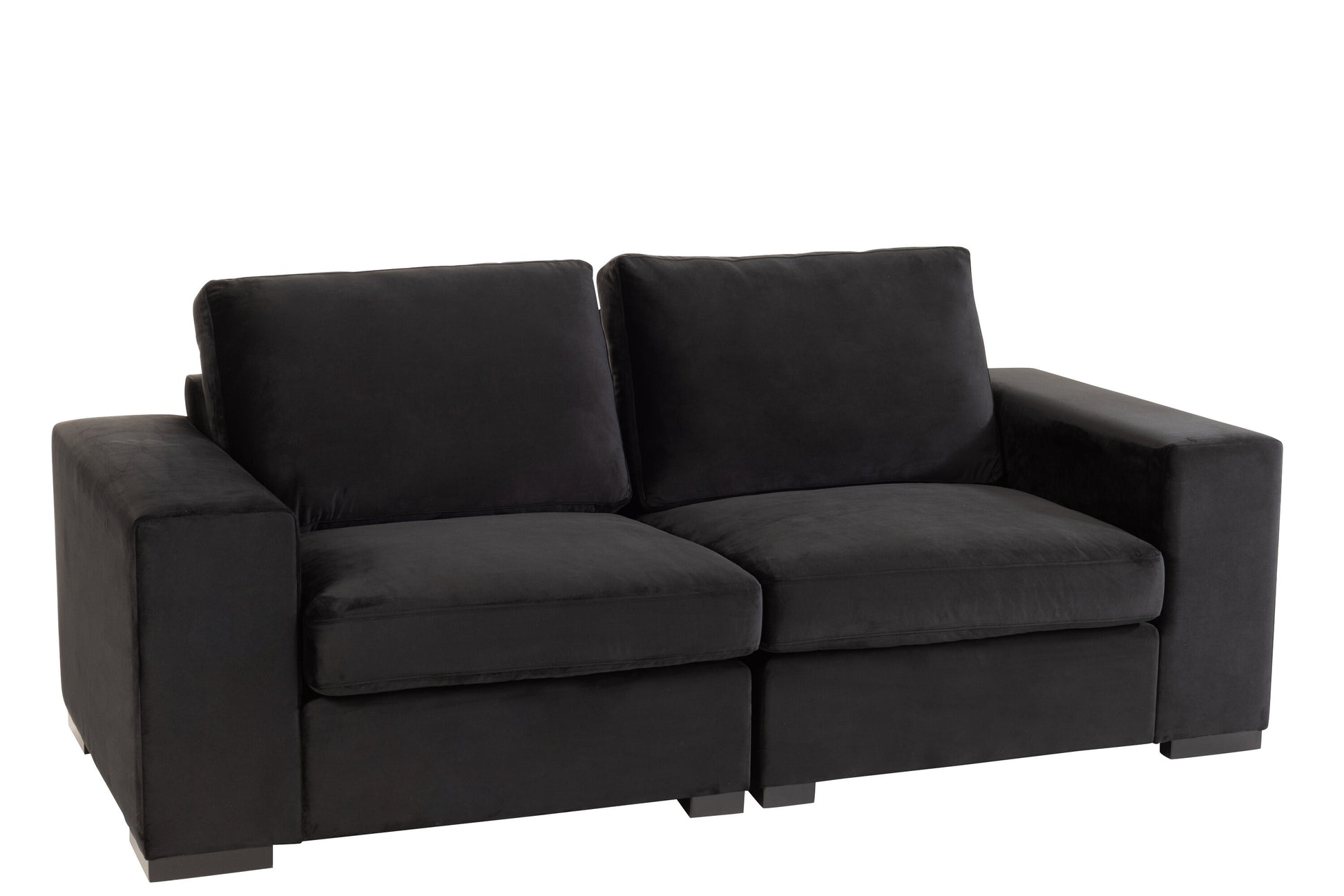 SOFA 2PERSONS VELVET BLACK