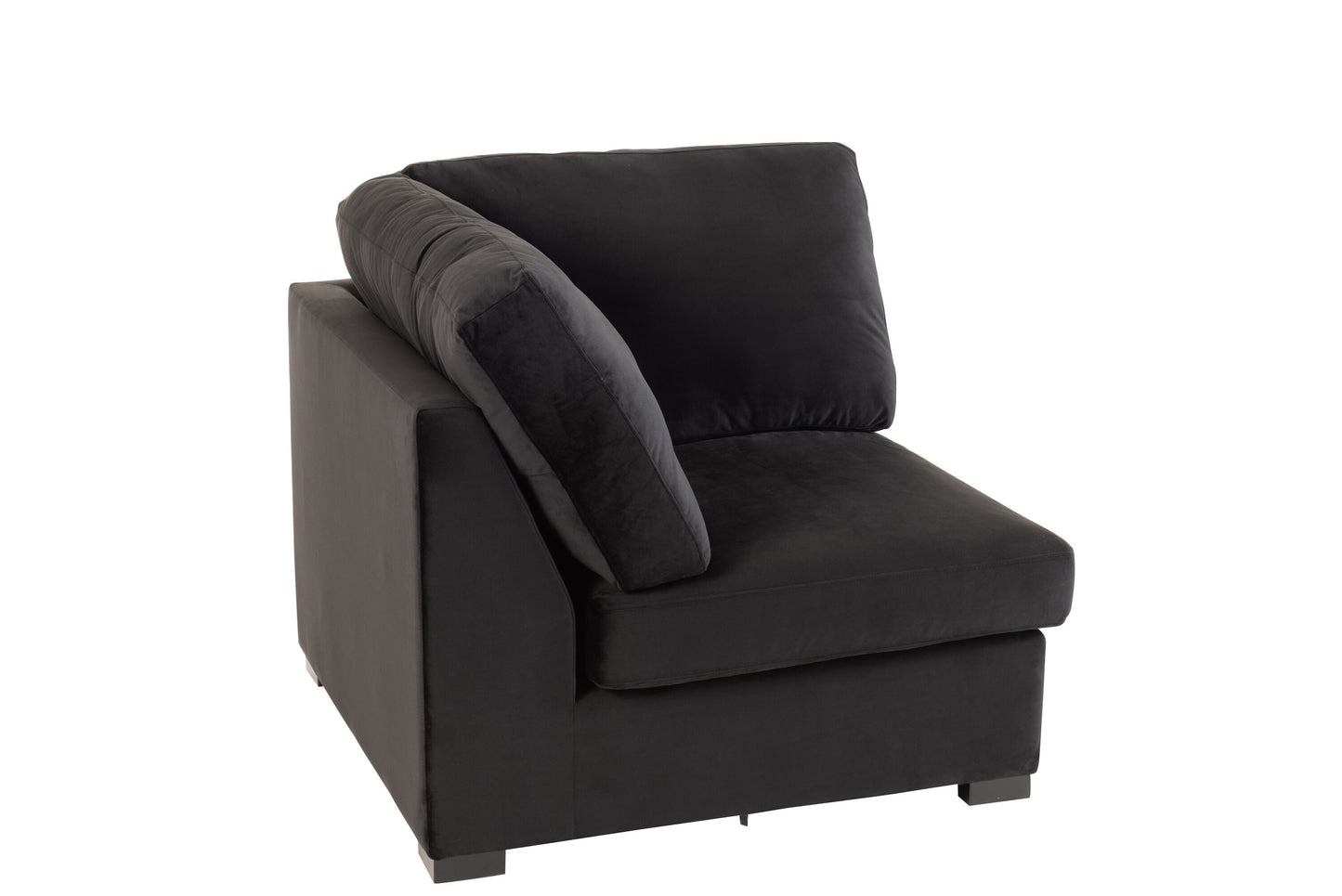 SOFA CORNER VELVET BLACK