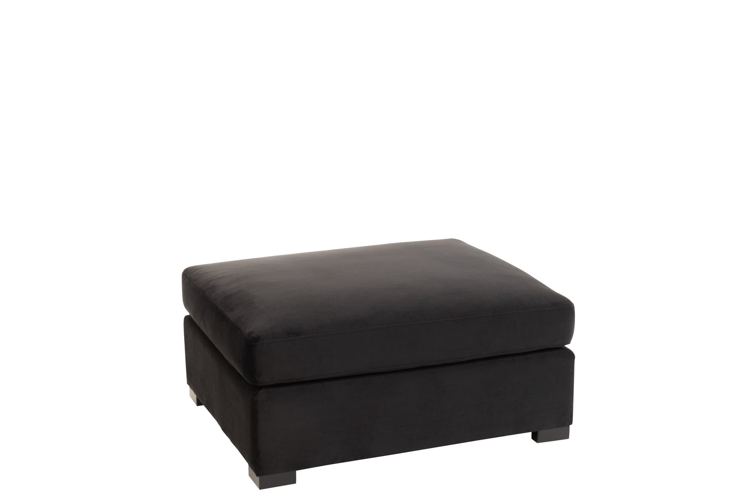 OTTOMAN VELVET BLACK