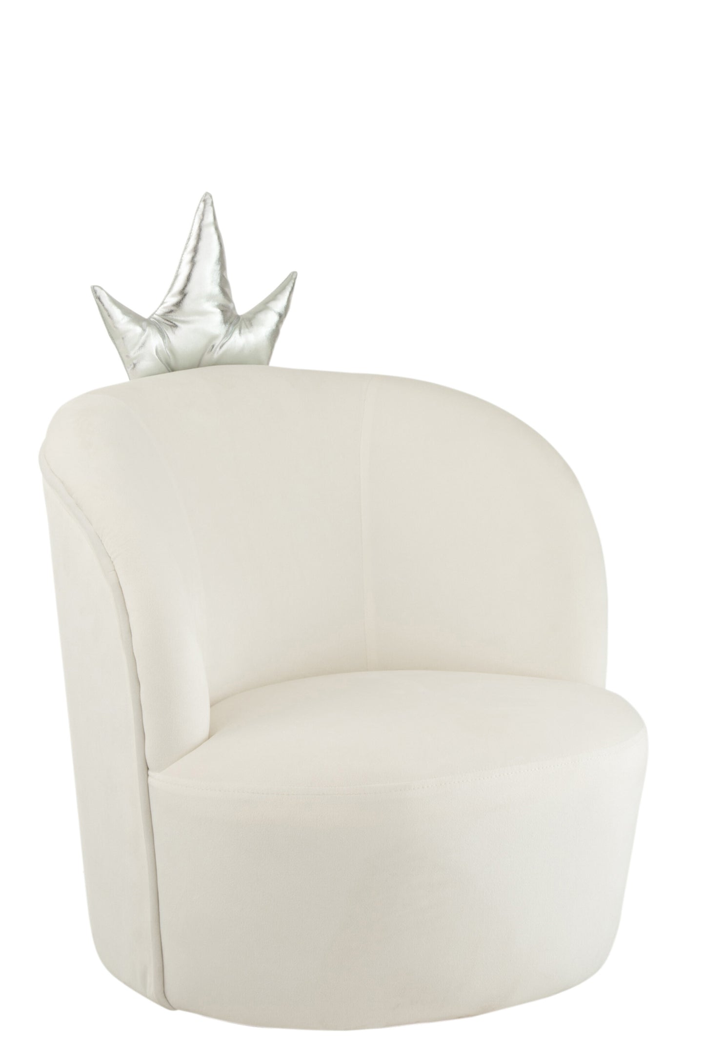 CHILD SEAT CROWN VELVET WHITE