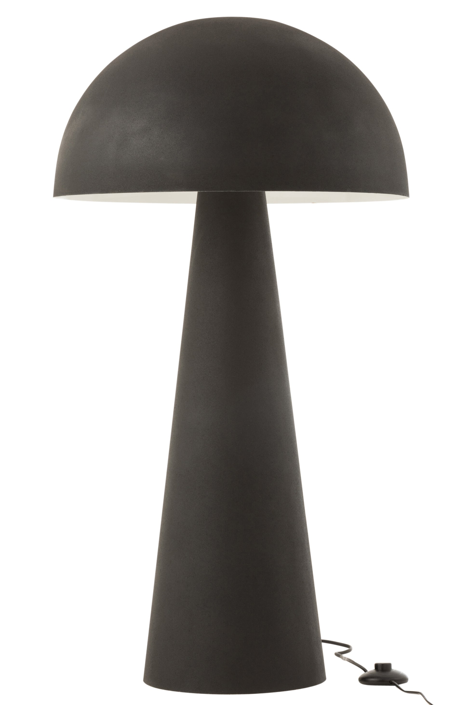 LAMP MUSHROOM METAL MATTE BLACK EXTRA LARGE