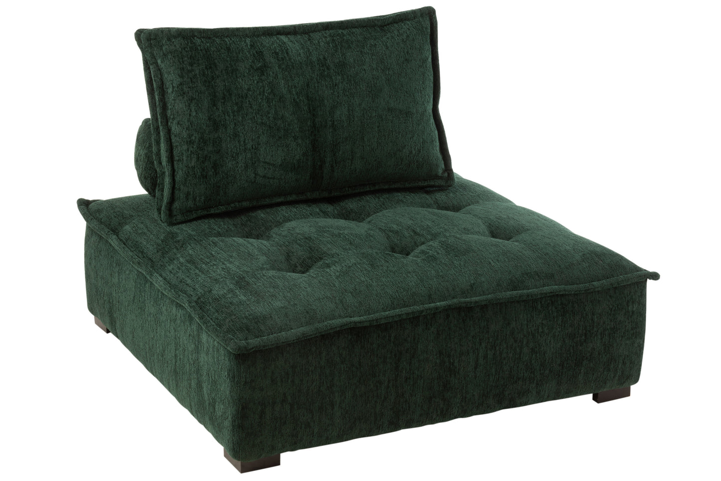 SEAT 1 PERSON POUF DARK GREEN