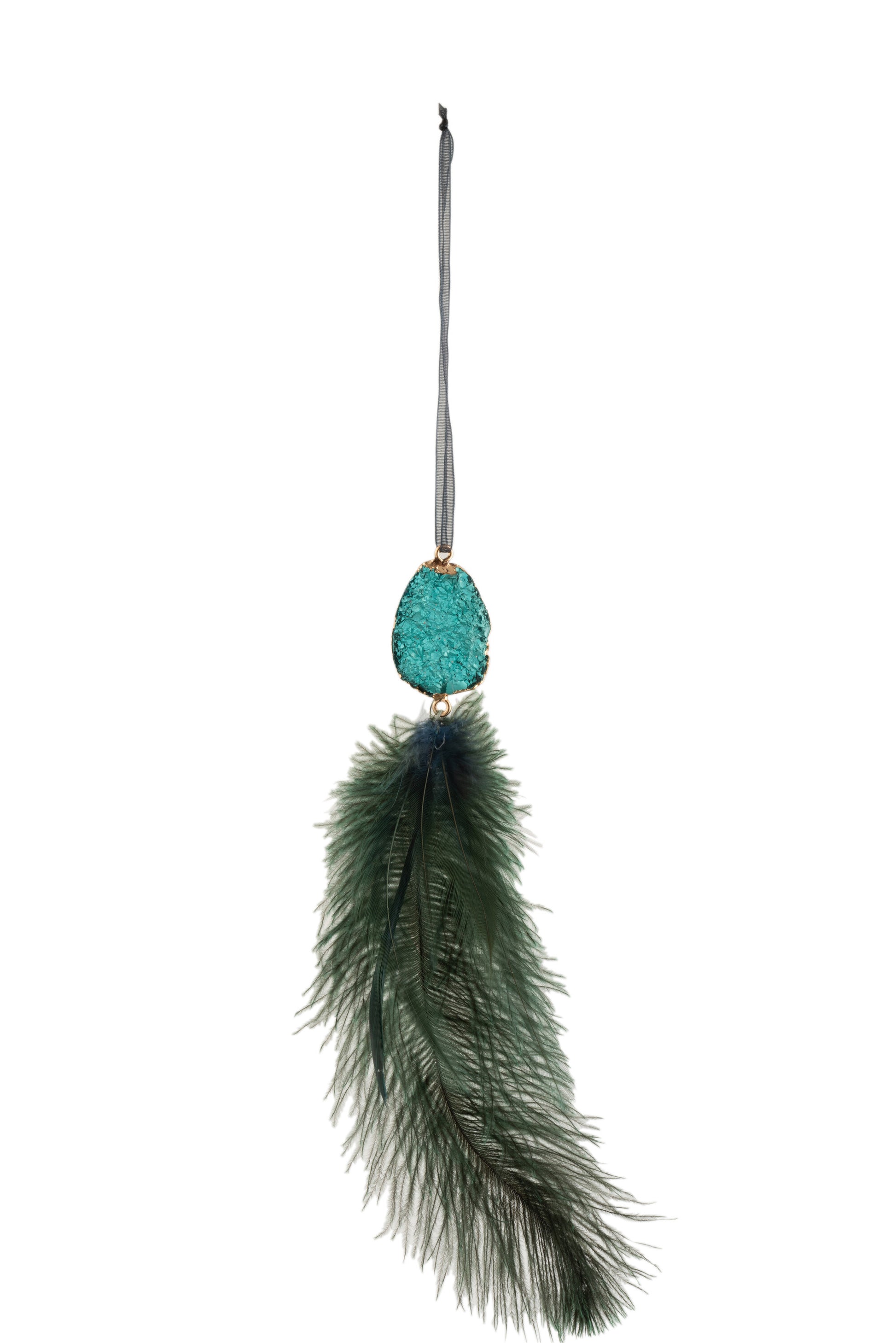 HANGER FEATHERS+STONE AZURE GREEN