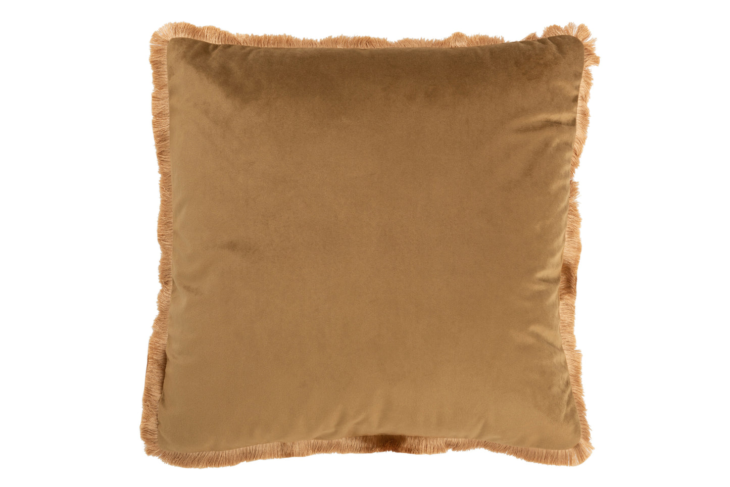 CUSHION ALPHA SQUARE POLYESTER OCHRE