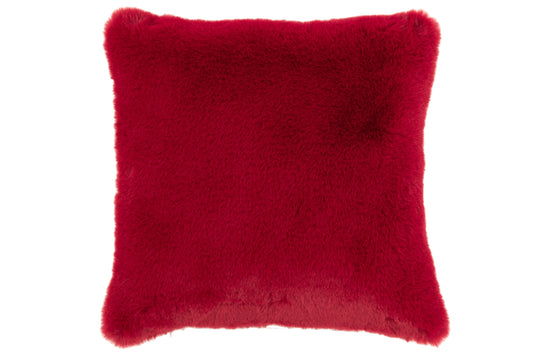 CUSHION CUTIE POLYESTER CARMINE