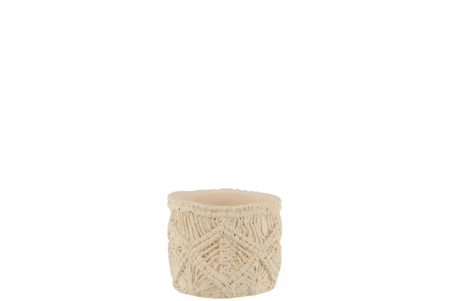 FLOWERPOT IBIZA CEMENT WHITE EXTRA SMALL