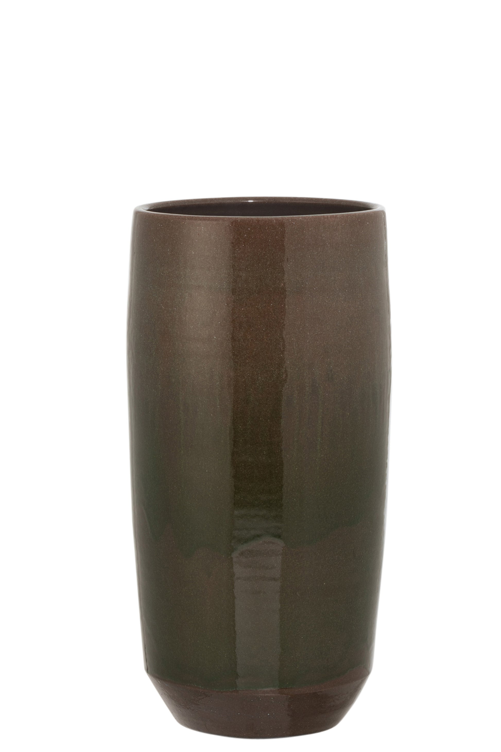 VASE BORDER CERAMIC GREEN LARGE